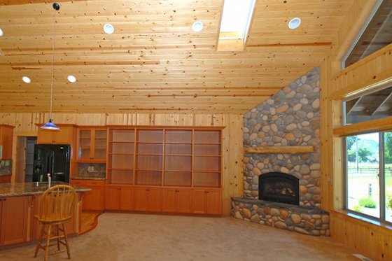 Ranch style country home great room