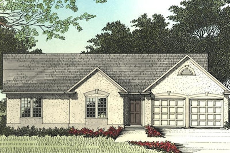 House Design - Exterior - Other Elevation for Traditional House Plan #56-110 - 3 bed, 2 bath