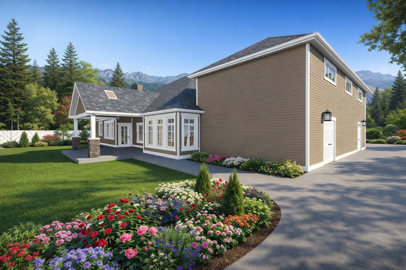Home Plan - Exterior - Rear Elevation 2 for Traditional House Plan #1060-445 - 3 bed, 2 bath
