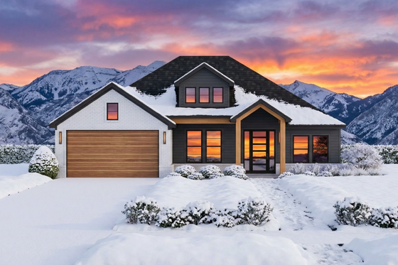 Exterior - Front Elevation 3 for Country House Plan #1096-113 - 3 bed, 2 bath