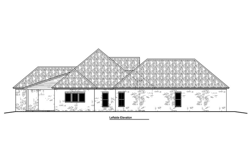 Architectural House Design - Exterior - Other Elevation for Farmhouse House Plan #1081-22 - 4 bed, 3 bath