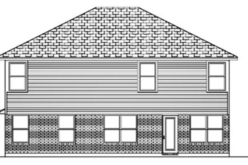 Architectural House Design - Exterior - Rear Elevation for Traditional House Plan #84-400 - 5 bed, 2.5 bath