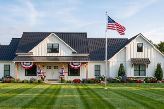 Dream House Plan - Exterior - Front Elevation for Farmhouse House Plan #1064-122 - 3 bed, 2.5 bath
