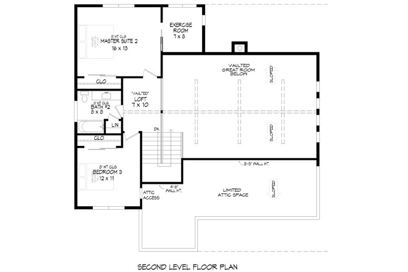 House Design - Floor Plan - Upper Floor for Cabin House Plan #932-776 - 3 bed, 2.5 bath