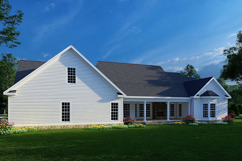 House Blueprint - Exterior - Rear Elevation for Farmhouse House Plan #923-269 - 4 bed, 3 bath