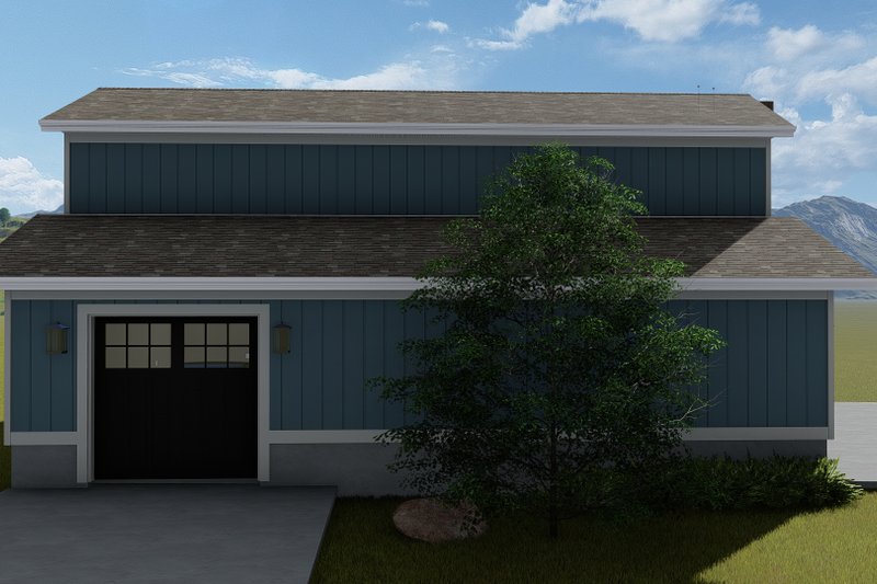 Architectural House Design - Exterior - Other Elevation 1 for Barndominium House Plan #1060-97 - 1 bed, 1 bath