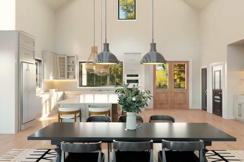 House Plan Design - Interior - Dining Room for Barndominium House Plan #1064-430 - 3 bed, 2.5 bath