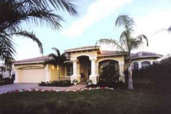 Exterior - Front Elevation for Mediterranean House Plan #115-101 - 3 bed, 3 bath