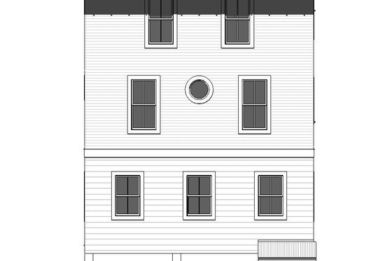 Exterior - Rear Elevation for Beach House Plan #901-155 - 5 bed, 5.5 bath