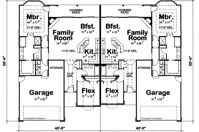 Dream House Plan - Exterior - Front Elevation 4 for Traditional House Plan #20-2063 - 2 bed, 2 bath