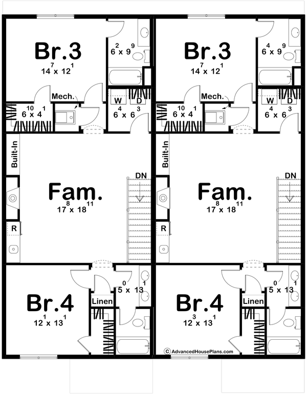 Dream House Plan - Cottage Floor Plan - Upper Floor Plan #455-348