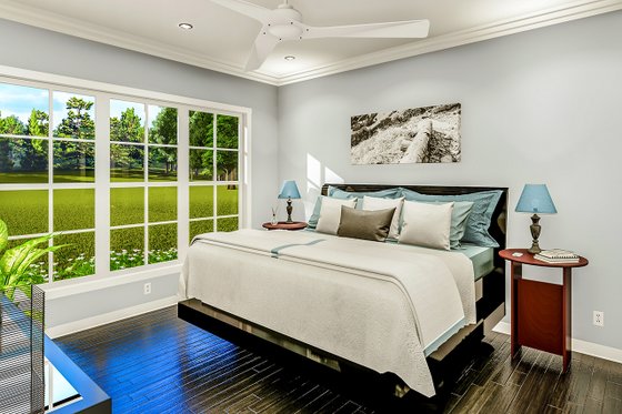 Interior - Master Bedroom for Cottage House Plan #406-9657 - 3 bed, 2 bath