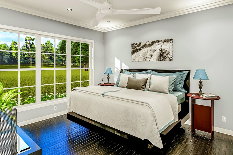 House Blueprint - Interior - Master Bedroom for Cottage House Plan #406-9657 - 3 bed, 2 bath