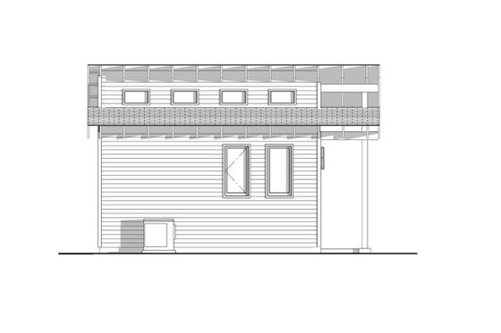 Exterior - Other Elevation for Modern House Plan #1099-11, 1 bath