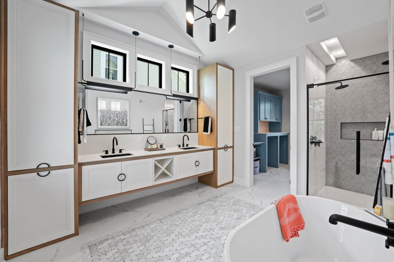 Architectural House Design - Interior - Master Bathroom 1 for Farmhouse House Plan #1080-1 - 5 bed, 4 bath
