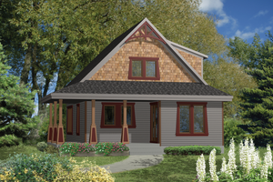 Country Exterior - Front Elevation Plan #25-4437