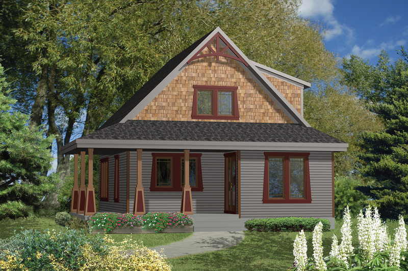 Country Style House Plan - 2 Beds 1 Baths 1288 Sq/Ft Plan #25-4437