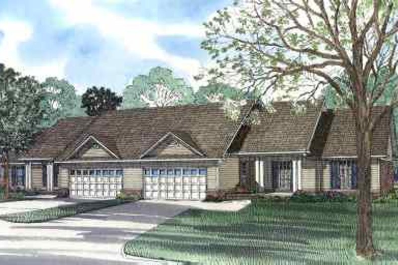 Architectural House Design - Traditional Exterior - Front Elevation Plan #17-562