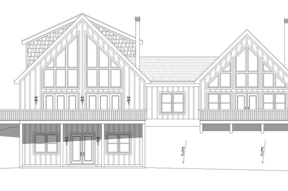 Exterior - Other Elevation for Farmhouse House Plan #932-551 - 4 bed, 4.5 bath