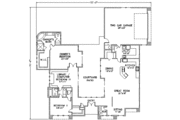 Adobe / Southwestern Style House Plan - 3 Beds 2.5 Baths 2292 Sq/Ft Plan #24-234 