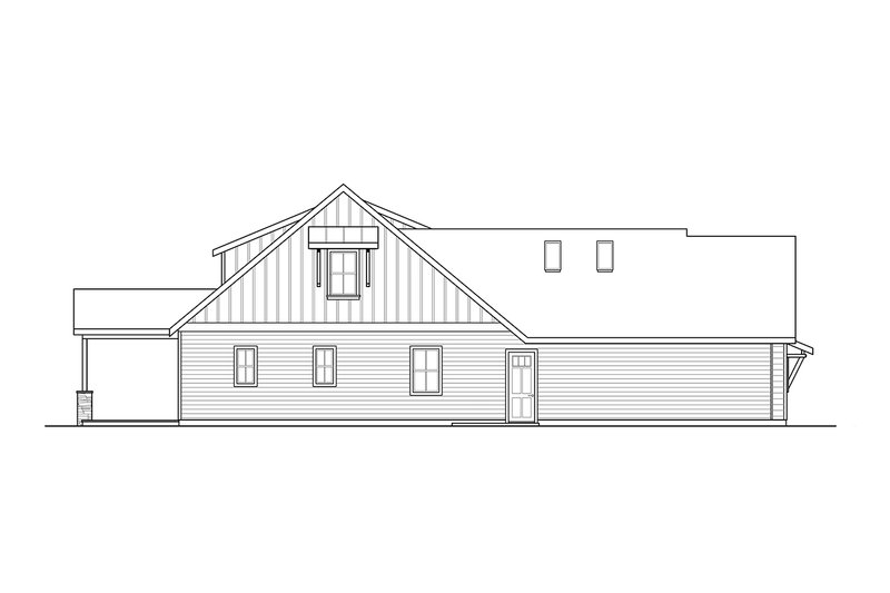 House Blueprint - Exterior - Other Elevation for Craftsman House Plan #124-1355 - 5 bed, 3.5 bath
