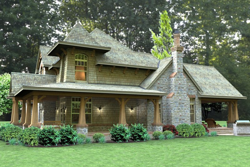 Craftsman Style House Plan - 3 Beds 3 Baths 2487 Sq/Ft Plan #120-179 ...