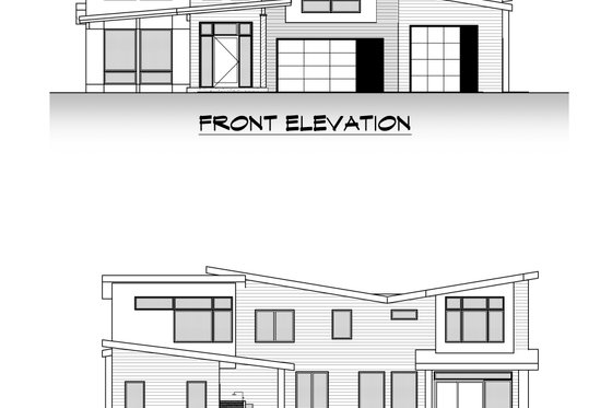 Exterior - Other Elevation for Contemporary House Plan #1066-147 - 4 bed, 3 bath