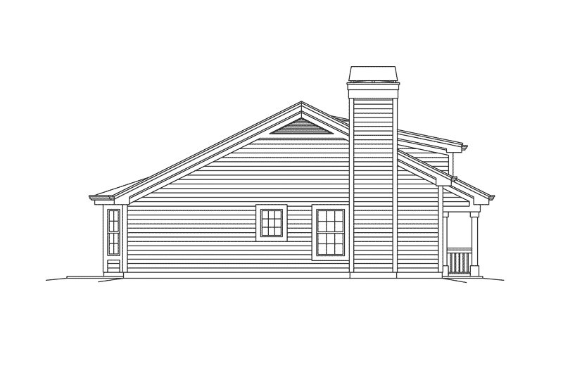 Dream House Plan - Exterior - Other Elevation 1 for Craftsman House Plan #57-685 - 2 bed, 2 bath