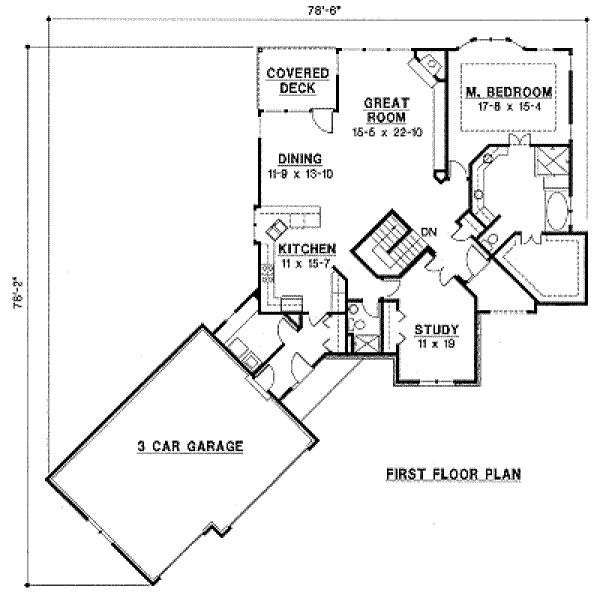 Traditional Floor Plan - Main Floor Plan #67-749