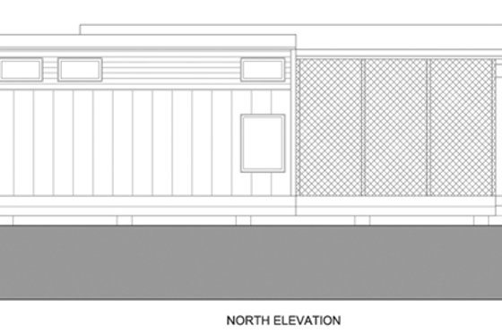 Exterior - Other Elevation 1 for Modern House Plan #486-2 - 1 bed, 1 bath