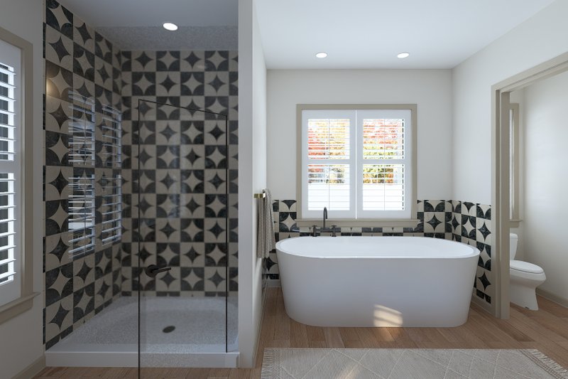 House Blueprint - Interior - Master Bathroom 2 for Farmhouse House Plan #1060-410 - 3 bed, 3.5 bath
