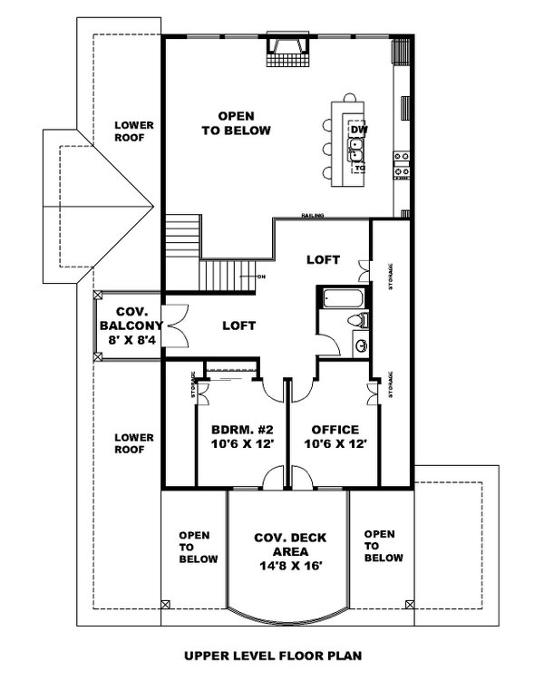 Architectural House Design - Craftsman Floor Plan - Upper Floor Plan #117-1069