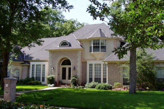 Exterior - Front Elevation for European House Plan #40-277 - 3 bed, 2.5 bath