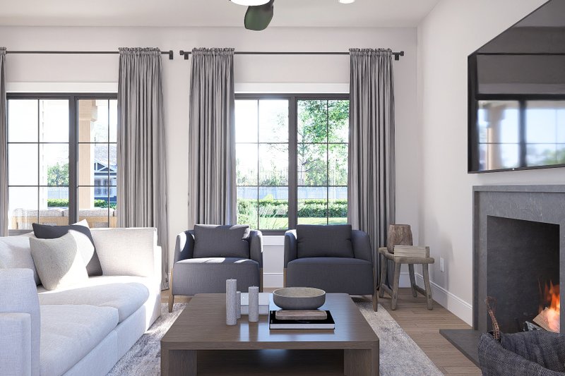 Architectural House Design - Interior - Family Room for Traditional House Plan #455-741 - 3 bed, 2.5 bath