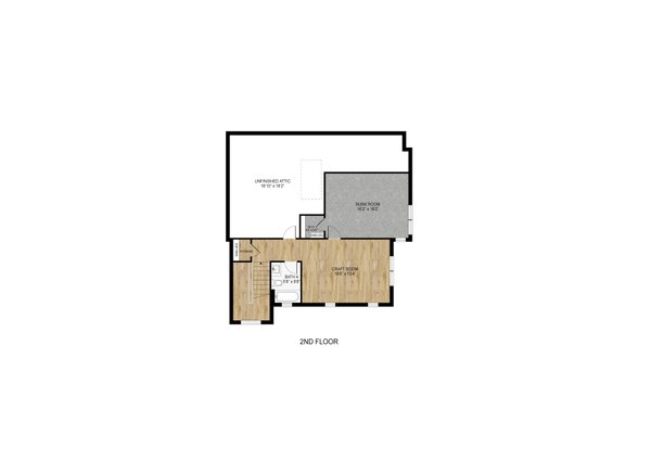 Architectural House Design - Modern Floor Plan - Upper Floor Plan #1110-40