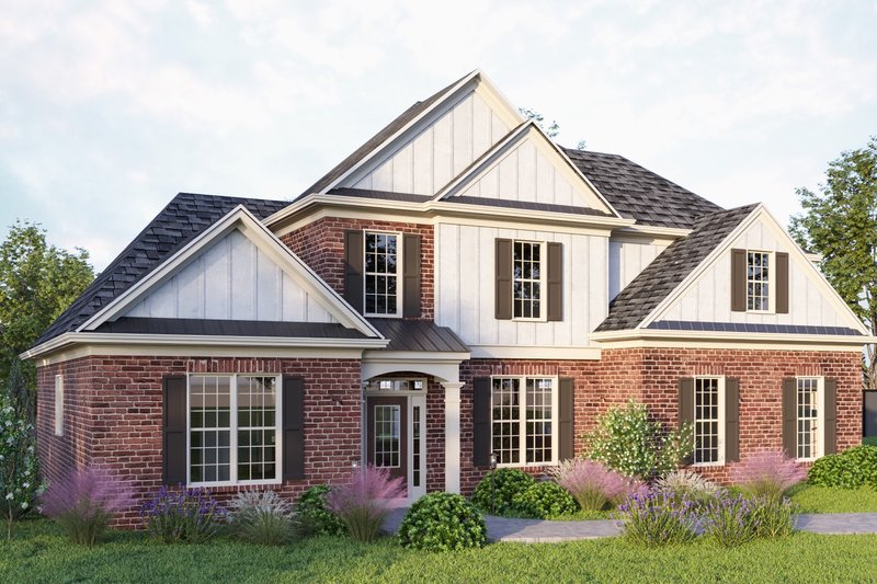 Home Plan - Exterior - Front Elevation 3 for Traditional House Plan #54-456 - 3 bed, 2.5 bath