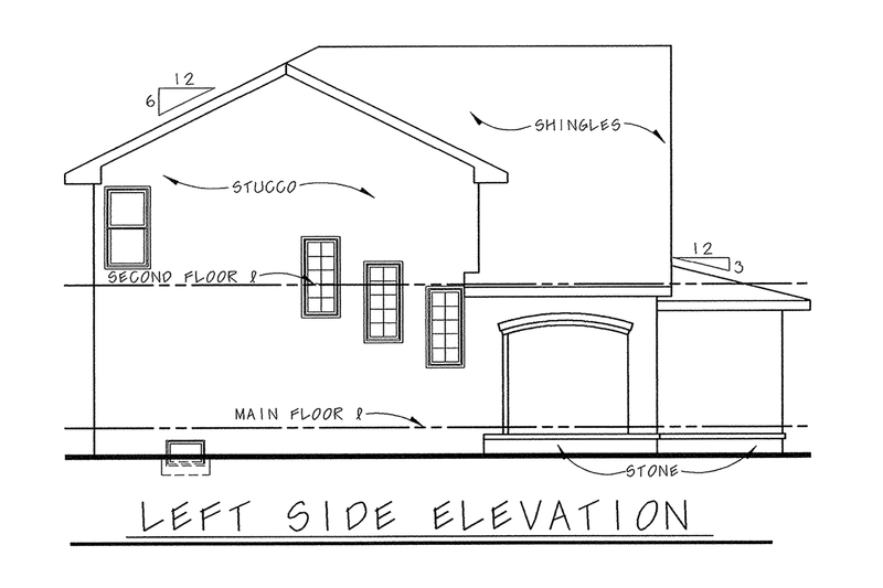 Dream House Plan - Exterior - Other Elevation for European House Plan #20-1691 - 3 bed, 3 bath