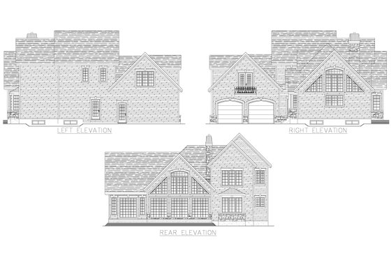 Exterior - Other Elevation for Traditional House Plan #138-381 - 3 bed, 2.5 bath