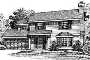 Traditional Exterior - Front Elevation Plan #50-197