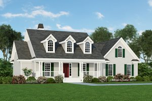Country Exterior - Front Elevation Plan #929-344