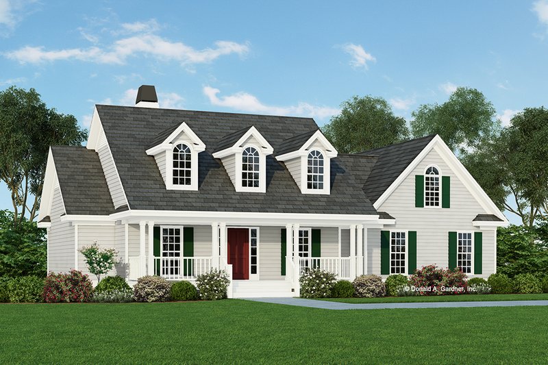 Architectural House Design - Country Exterior - Front Elevation Plan #929-344