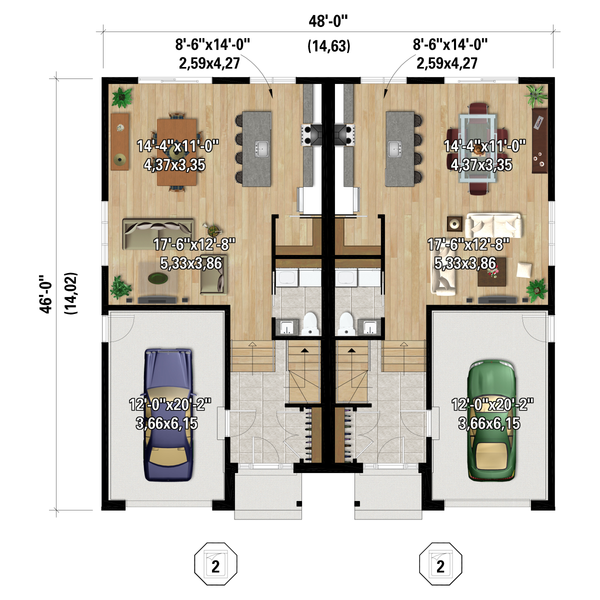 Farmhouse Floor Plan - Main Floor Plan #25-5018