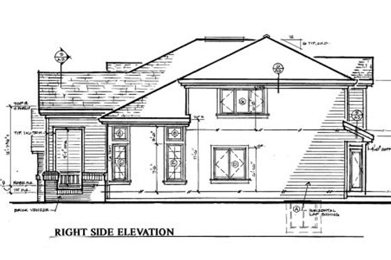 Exterior - Other Elevation for Traditional House Plan #312-463 - 4 bed, 3 bath