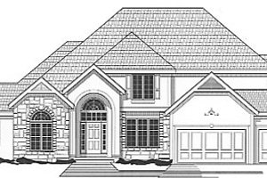 Traditional Exterior - Front Elevation Plan #67-449
