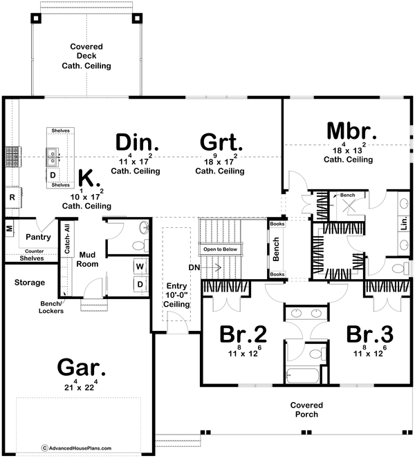 Home Plan - Modern Floor Plan - Main Floor Plan #455-642