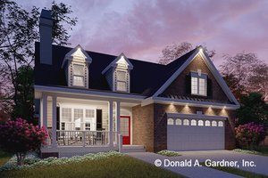 Exterior - Front Elevation 3 for Country House Plan #929-647 - 3 bed, 2 bath