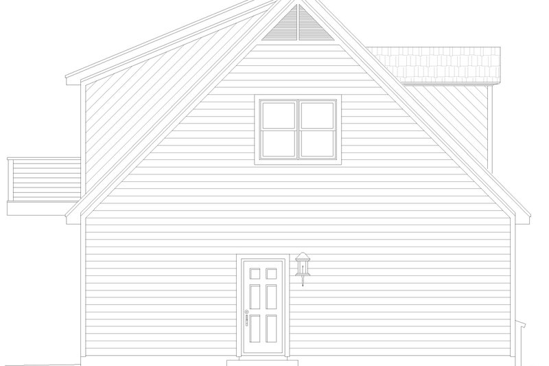 House Blueprint - Exterior - Other Elevation for Southern House Plan #932-1340, 0 bath
