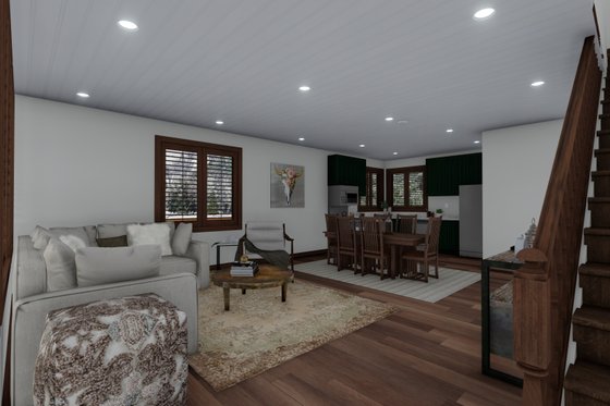 Interior - Dining Room for Cabin House Plan #1060-24 - 3 bed, 2.5 bath