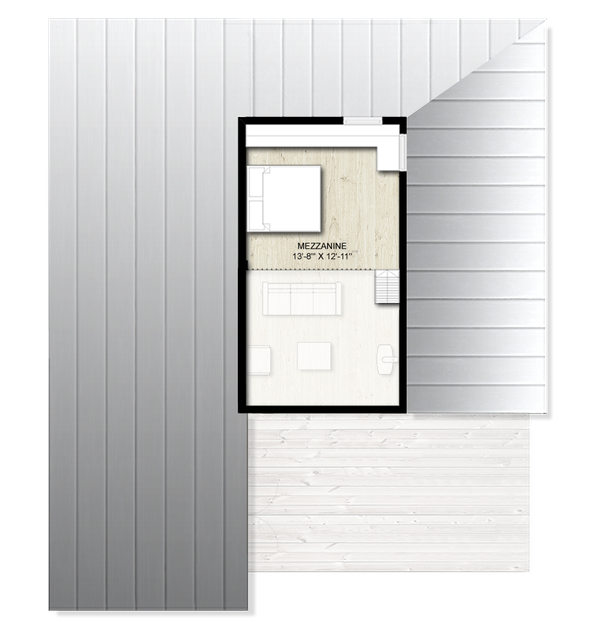House Design - Cabin Floor Plan - Upper Floor Plan #924-16