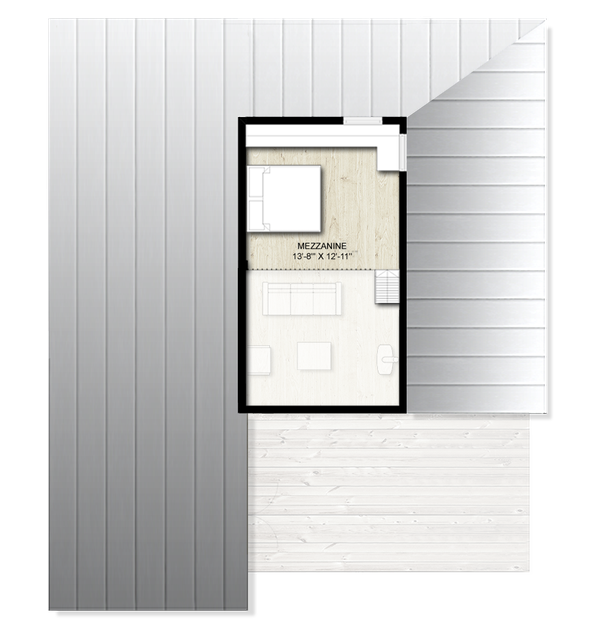 Architectural House Design - Cabin Floor Plan - Upper Floor Plan #924-16